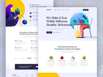 Wooland ll Landing Page design