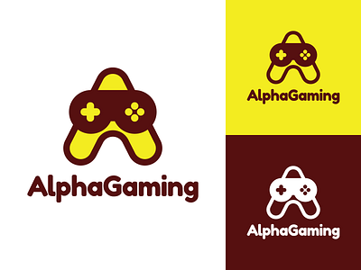 Alpha Gaming Logo Design brand branding controller design esport esports game gaming graphic graphics icon identity illustration joystick logo play vector
