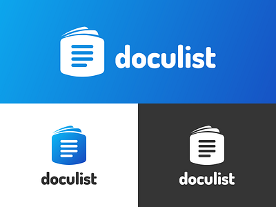 Doculist Logo Design brand branding design document documents file graphic graphics icon identity illustration list lists logo sheet sheets vector write