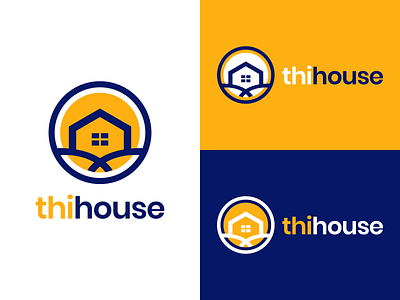 Thihouse Logo Design brand branding building design graphic graphics home house housing icon identity illustration logo property vector