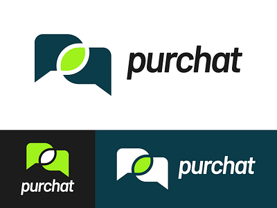 Purchat Logo Design brand branding chat chatting design forum graphic graphics icon identity illustration logo message messenger talk talking vector