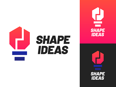 Shape Ideas Logo Design brand branding bulb creative creativity design graphic graphics icon idea identity illustration inspiration light bulb logo vector