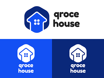 Qroce House Logo Design brand branding building design estate graphic graphics home house housing icon identity illustration logo property vector