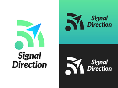 Signal Direction Logo Design arrow brand branding connection connectivity design direction graphic graphics icon identity illustration logo pointer signal vector wifi