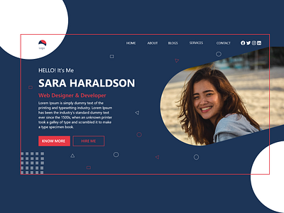 Portfolio Landing Page Design