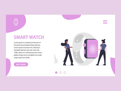 Smart Watch adobexd smartwatch ui design undraw uxdesign website website design