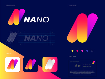 NANO LOGO app icon app logo best logo design app brand identity branding gaming logo app letter logo logo app logo design logo maker logo maker app