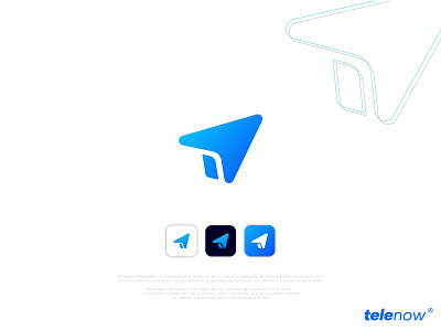 TELENOW LOGO app icon brand identity branding branding design design letter logo logo logo app logo maker logo maker app