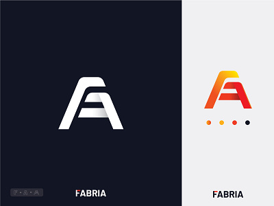 FABRIA LOGO app icon brand identity branding design colorfull logo design gaming logo app letter logo logo app logo maker