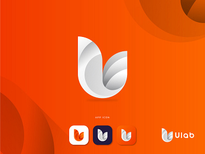 ULAB LOGO app logo brand identity branding design letter logo logo app logo branding design logo maker app logos personal branding