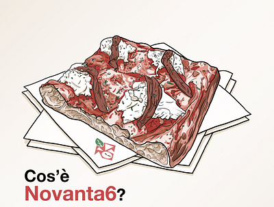 Novanta6 Pizza - Illustration 1 branding design illustration