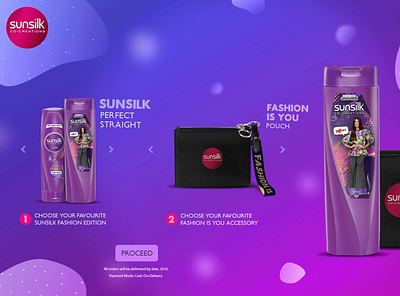 Sunsilk Microsite Concept art branding design illustration ui ux vector website