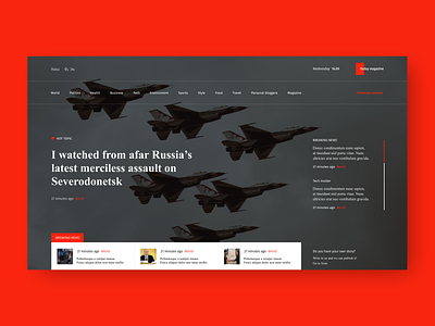 Press design news news design news ui press ui ukraine user interface war website