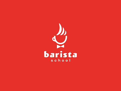 Barista School / logo concept barista brand branding coffee coffee cup cup for sale guy logo logotype school