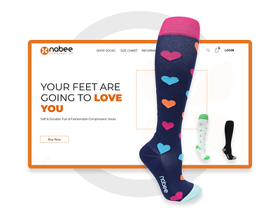 Nobee Sock Landing Page Redesigned graphicdesign graphics user experience user interface design userinterface web design webdesign webdesigns website