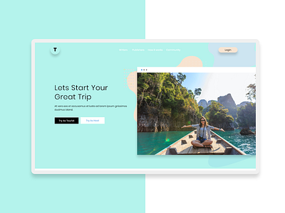 Travel Agency Landing Page Design user experience userinterface web design webdesign website