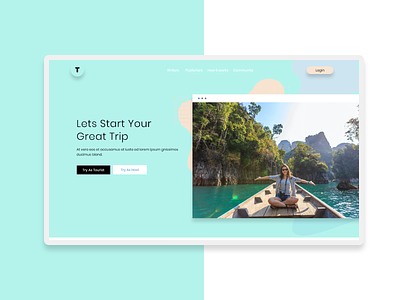 Travel Agency Landing Page Design