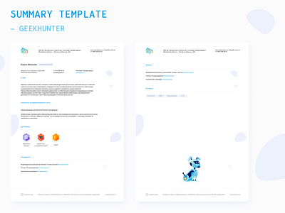 Summary template