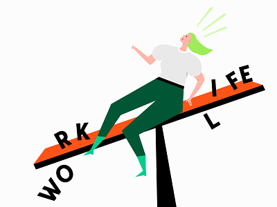Work-life balance illustration