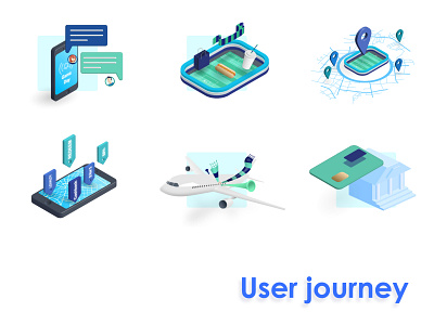 User journey fan engagement illustration isometric stadia user journey web