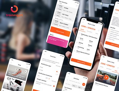 Trainingym - gym app redesign activities app booking case study gym sport ux
