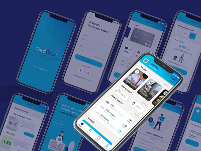 CardGenY - Showcase app app loyalty product design start up ui ux
