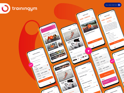 Trainingym - booking activities feature app booking fitness gym sport ui ux