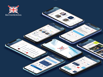 British Rowing - internal app app governing body internal organization rowing sport ui ux