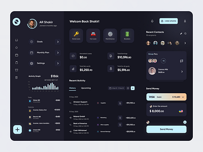 Finance App app design figma ui ux