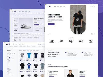 UXI - E-commerce Website for Clothes and Accessories