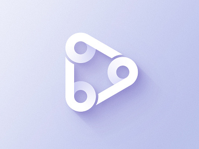 999 Play Logo Design logo，nine，video，play，blue，ribbon