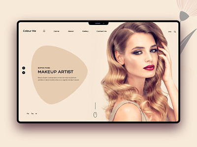 Beauty Salon and Spa Banner Design adobe xd banner design beauty beauty salon clean concept creative design 2020 designer dubai dubai designer fashion features makeup mobile app mobile ui spa