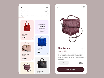 Shopping Mobile Application-UX/UI Design