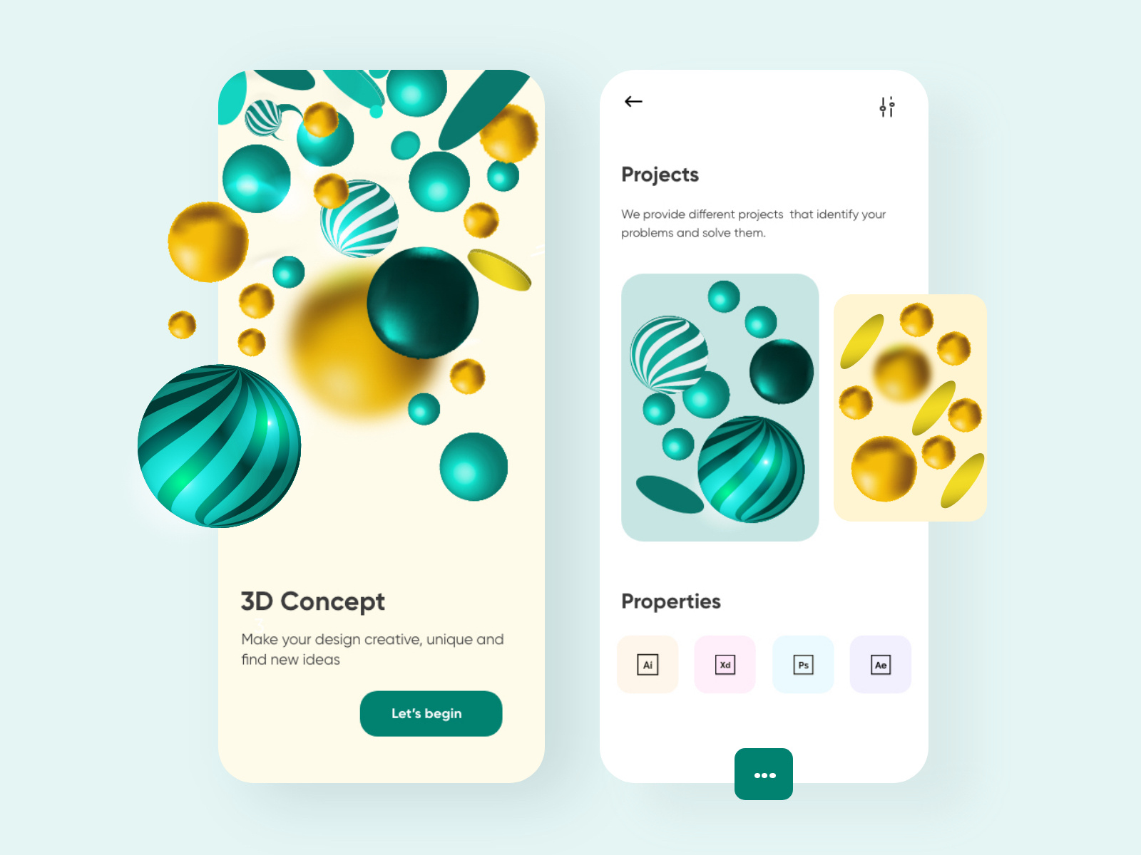 3D Illustration Mobile Application-UX/UI Design by Hira Riaz🔥 on Dribbble