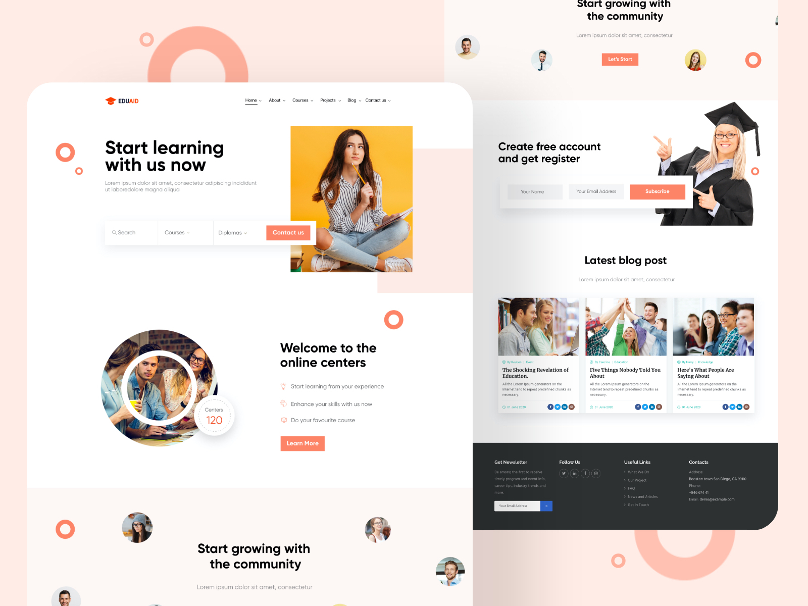 Creative Website/ Landing page-UX/UI Design by Hira Riaz🔥 on Dribbble