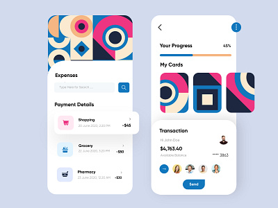 Trending Financial Mobile Apllication-UX/UI Design app interface minimal mobile mobile app mobile apps mobile ui mobileapp mobileappdesign ui ui design ux ux ui design uxui