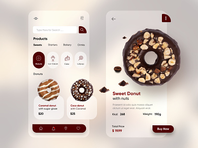 Food Mobile Application-UX/UI Design