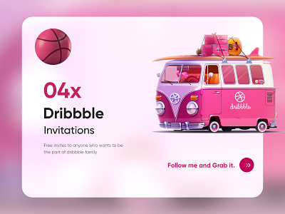 Dribbble Invites-UX/UI Design