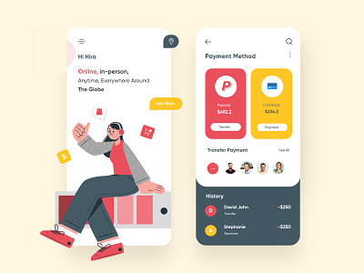 Mobile application for Online Payments-UX/UI Design