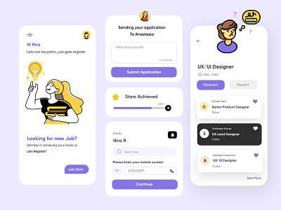 Creative Mobile Application-UX/UI Designer adobe xd branding clean concept creative design 2020 dubai designer findingjob findingjob illustration jobs minimal mobile mobile app mobile ui topdesigner typogaphy uxui webdesign