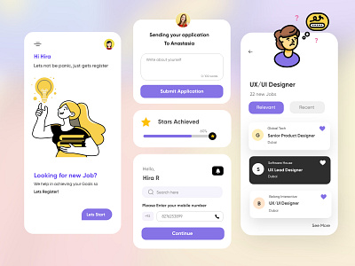 Creative Mobile Application-UX/UI Designer by Hira Riaz🔥 on Dribbble