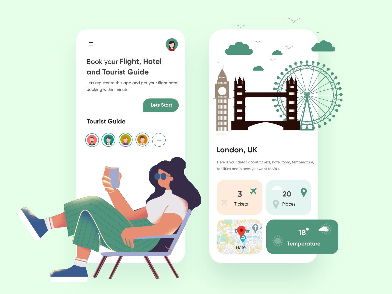 Travel Mobile Application-UX/UI Design By Hira Riaz🔥 For Upnow Studio ...