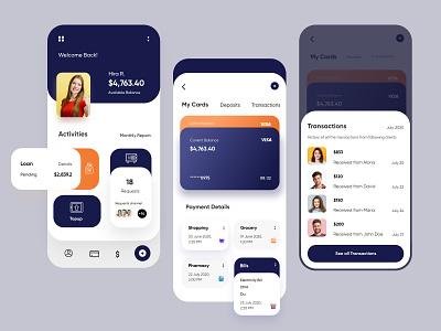 Banking Mobile Application-UX/UI Design