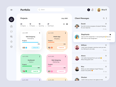 Project Management Dashboard-UX/UI Design app design finance uiux ux
