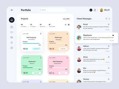 Project Management Dashboard-UX/UI Design