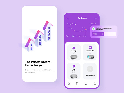 Smart Home Mobile App-UX/UI design adobe xd branding branding design clean creative design 2020 dubai designer illustration minimal mobile app mobile ui mobileapp mobileui product design smart home app smarthomeapp webapp webdesign website website design