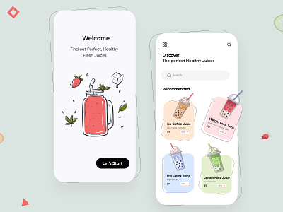 Healthy Food Mobile App-UX/UI Design