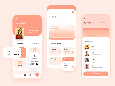 Finance Mobile App UX UI Design