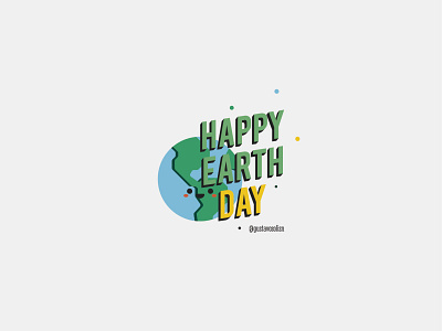 Earth Day design earth flat design illustration kawaii lettering tierra