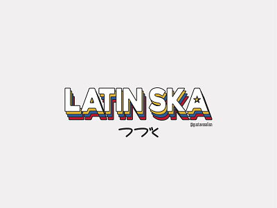Latin Ska Vol 1 design flat design king changó lettering music ska venezuela